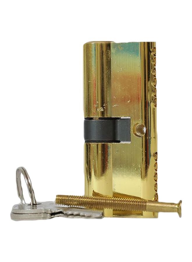 Cylinder Nut Door Lock Yellow/Silver
