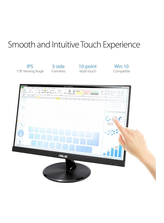 ASUS - 21.5-Inch Full HD Touch Screen Monitor Black - Image 1