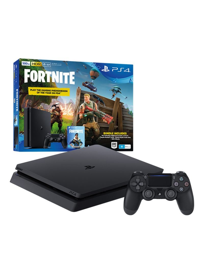 سوني - جهاز بلايستيشن 4 سليم سعة 500 جيجابايت مع لعبة Fortnite - Image 1