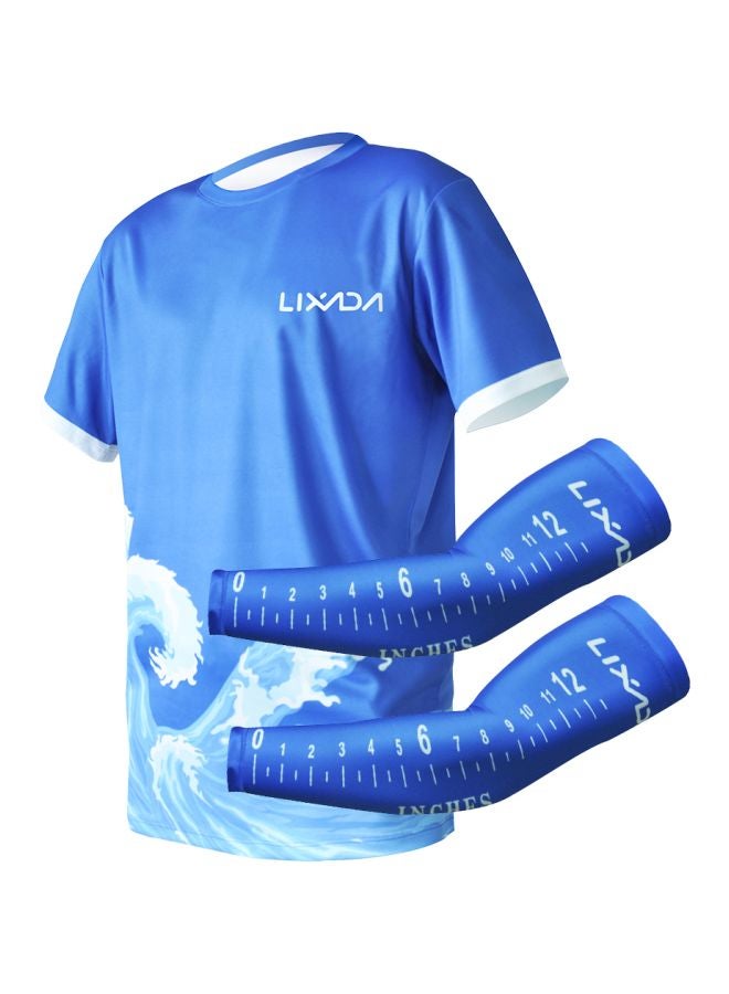 LIXADA Short Sleeves Sun Protection T-Shirt With Arm Sleeves Set XL - Image 1