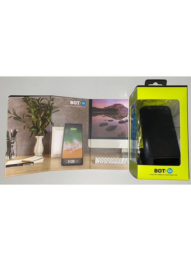 جوي قاعدة لاسلكية مزودة بساعة بقدرة 15 وات لشحن سريع للغاية أسود - Image 5