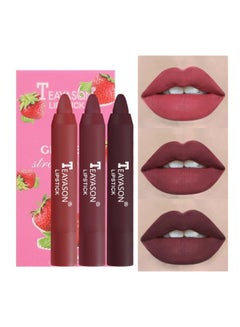 TEAYASON 3-Piece Matte Lipstick Set Multicolour  - Image 2