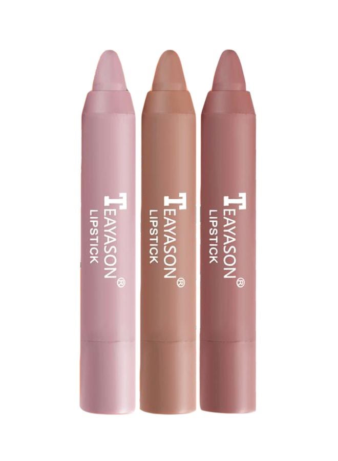 TEAYASON 3-Piece Matte Lipstick Set Multicolour - Image 1