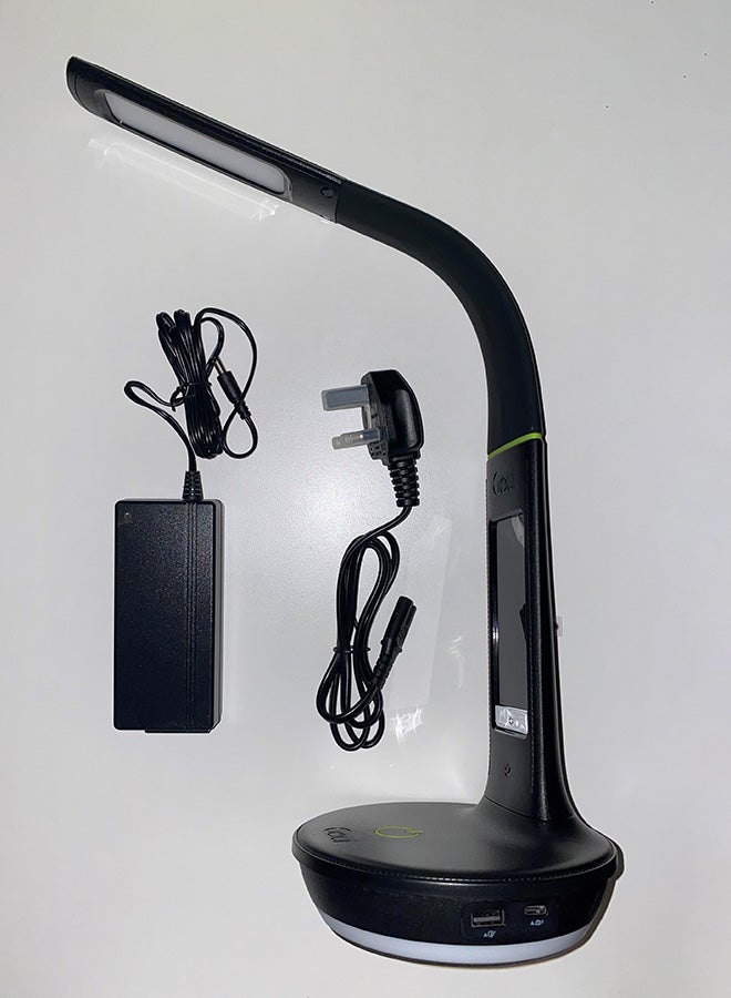 جوي مصباح ليلي بتقنية كوالكوم ومعيار Qi للشحن اللاسلكي مزود بمنفذ 3.0 أسود - Image 5