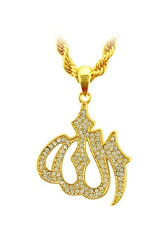 Beauenty Twist Chain Necklace With Exaggerated Lamp Pendant 