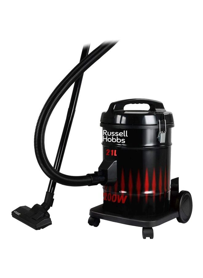 Russell Hobbs Dry Drum Vacuum Cleaner 21L 2200W 21 L 2200 W K-403-2 Black/Red 