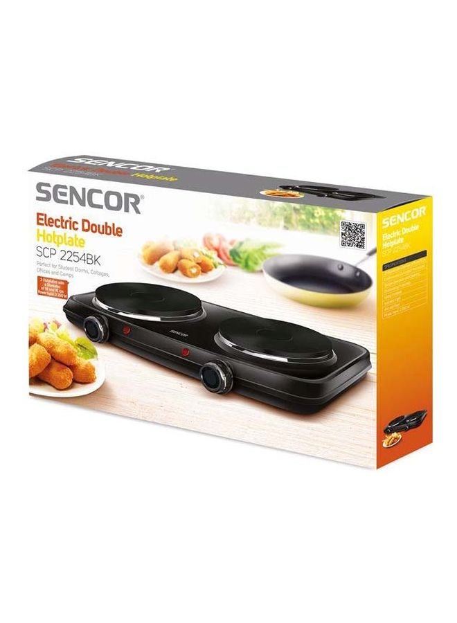 Sencor Electric Double Hotplate 2250W 2250 W SCP 2254BK-MEG2 Black - Image 3