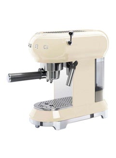 smeg 50's Retro Style Aesthetic Espresso Coffee Machine 1350W 1.0 L 1350.0 W ECF01CRUK Beige/Grey  - Image 1
