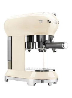 smeg 50's Retro Style Aesthetic Espresso Coffee Machine 1350W 1.0 L 1350.0 W ECF01CRUK Beige/Grey  - Image 3