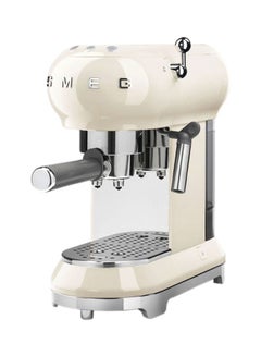 smeg 50's Retro Style Aesthetic Espresso Coffee Machine 1350W 1.0 L 1350.0 W ECF01CRUK Beige/Grey  - Image 2