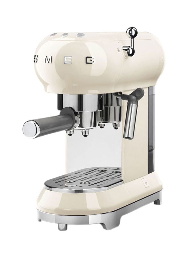 آلة صنع الاسبرسو بطراز الخمسينات ريترو ستايل الجمالية شريحتين 1350 واط 1.0 L 1350.0 W ECF01CRUK بيج / رمادي