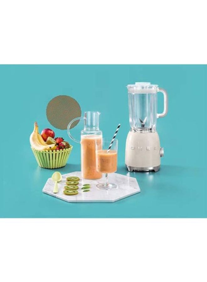 smeg - Countertop Blender 1.5L 800W 1.5 L 800 W BLF01CRUK White/Clear/Silver - Image 1