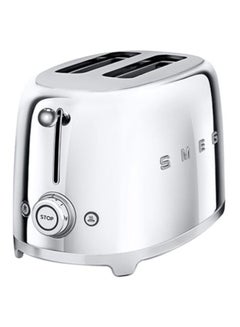 smeg 50's Retro Style Aesthetic 2-Slice Toaster 950W 1035.0 W TSF01SSUK White  - Image 2