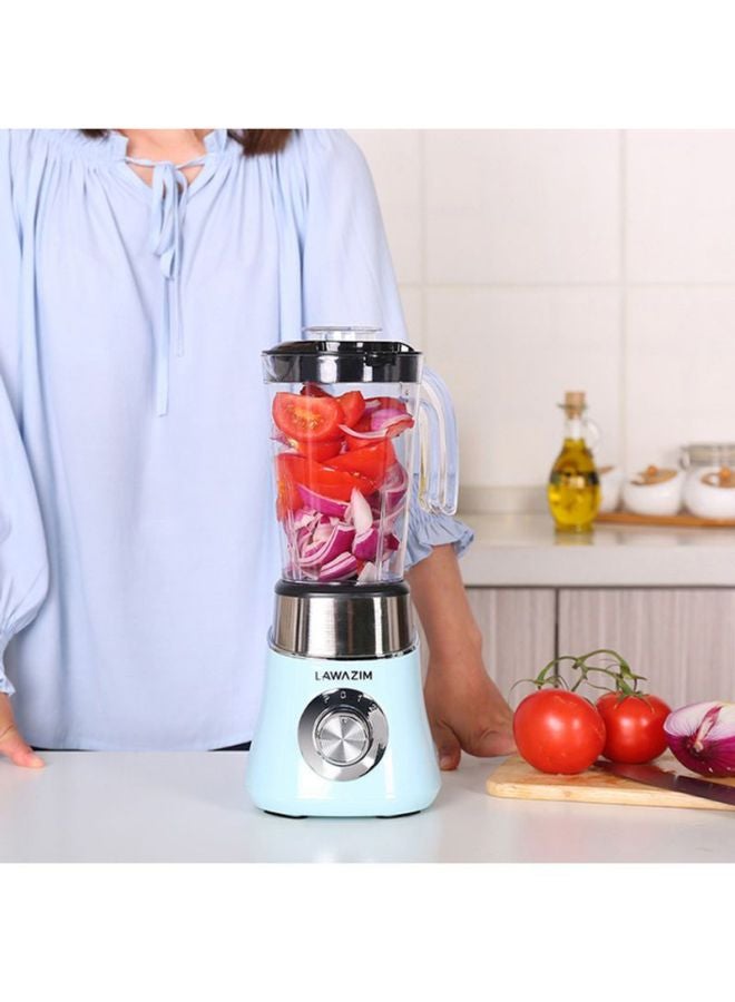 لوازم - خلاطة طعام 2 في 1 بسرعتين 800 ml 300 W 05-2103-04 أزرق/شفاف/اسود - Image 1