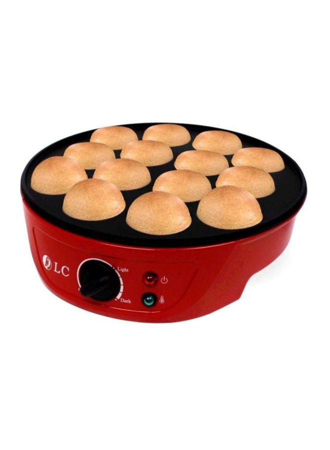 DLC - Mini Pancake Maker 1000W 1000.0 W DLC-38242 Red/Black - Image 1