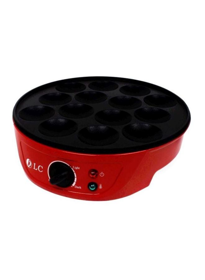 DLC - Mini Pancake Maker 1000W 1000.0 W DLC-38242 Red/Black - Image 1