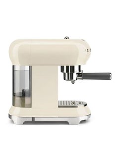 smeg 50's Style Espresso Coffee Machine 1350W 1 L 1350 W ECF01CREU/AU Cream/Silver  - Image 2