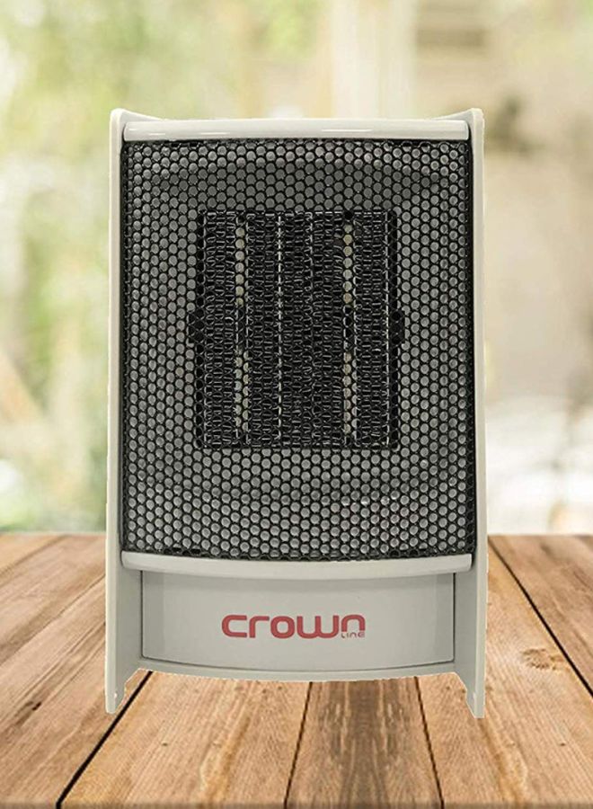 مدفأة غرفة من السيراميك بقدرة 500 وات 500.0 W HT-132 أبيض/ رمادي