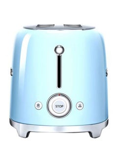 smeg 50's Retro Style Toaster 1500W 1500.0 W TSF02PBUK Blue/Silver  - Image 1