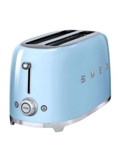 smeg 50's Retro Style Toaster 1500W 1500.0 W TSF02PBUK Blue/Silver  - Image 2