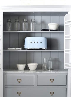 smeg 50's Retro Style Toaster 1500W 1500.0 W TSF02PBUK Blue/Silver  - Image 5