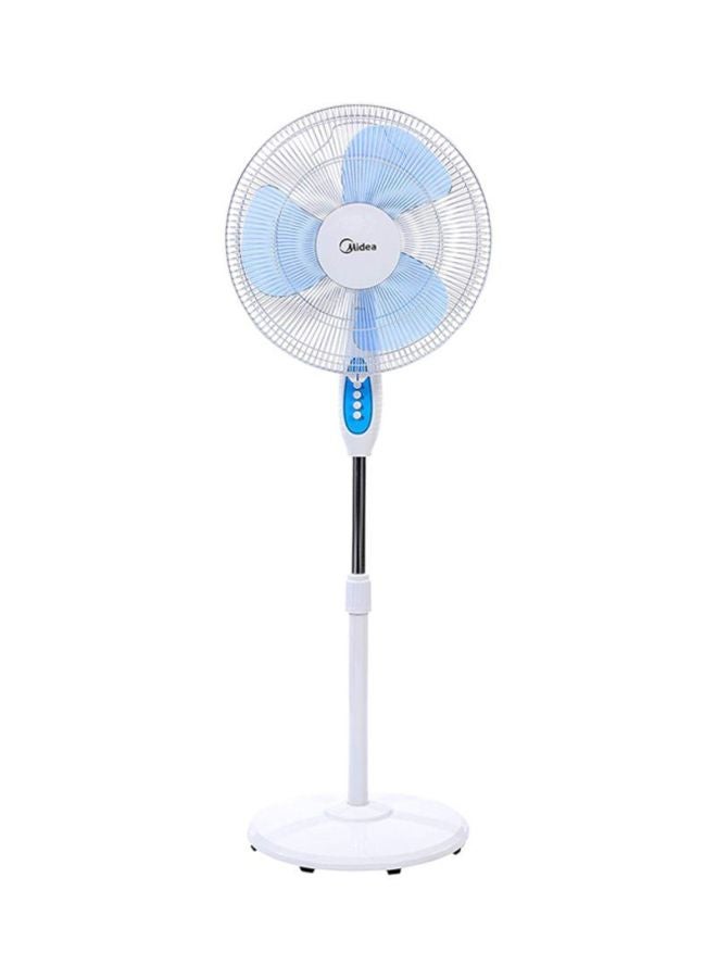 Midea - Stand Fan FS4011V White/Blue - Image 1