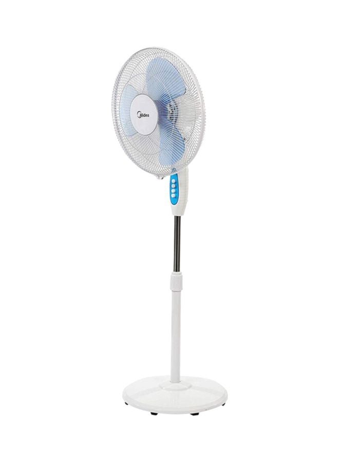 Midea - Stand Fan FS4011V White/Blue - Image 1