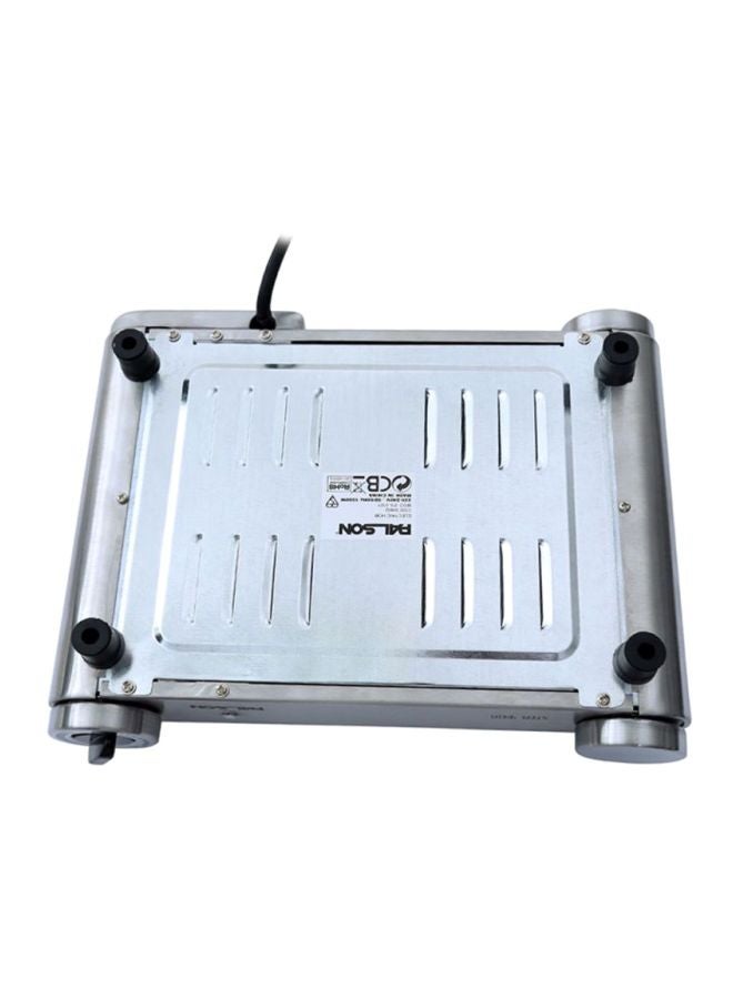 PALSON Steel Plus Electric Hob 1500W 30992 Silver - Image 3