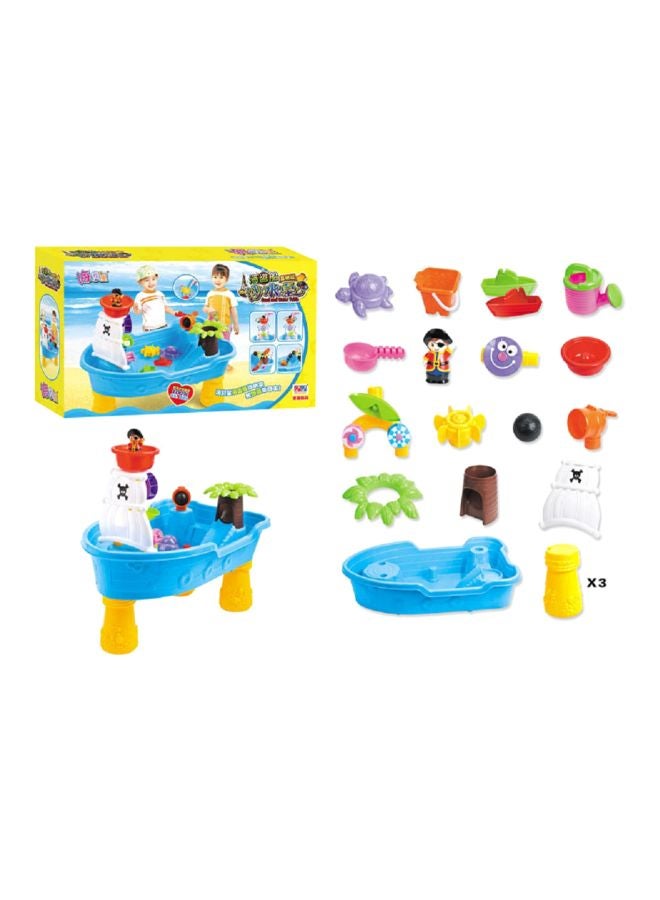 null - 20-Piece Pirate Sand Water Table And Beach Toy Set - Image 1