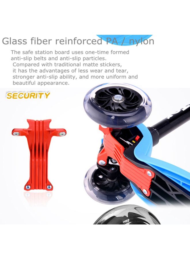 كول بيبي سكوتر صغير يعمل بالدفع ومزود بعجلات مضيئة متعدد الألوان 61x15x28سم - Image 5