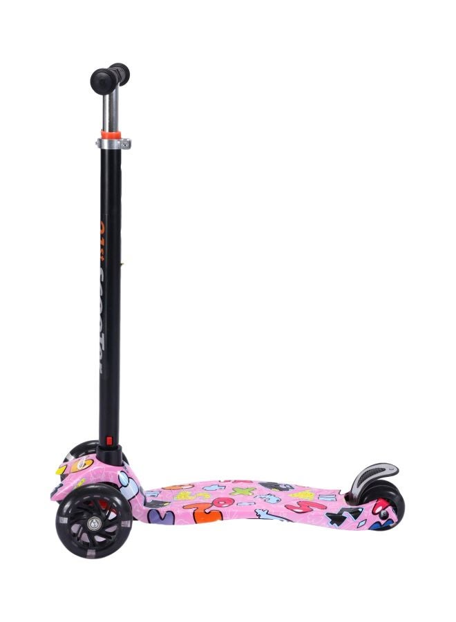 Cool Baby Adjustable Kick Scooter With Light Up Wheels Multicolour 61x15x28cm - Image 2