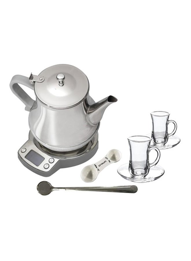 كراون لاين ماكينة صنع شاي كرك KT-188 فضي  - Image 4