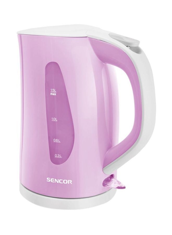 Sencor Stainless Steel Electric Kettle 1.5L 1.5 L 2400 W SWK38RS Purple/White - Image 1