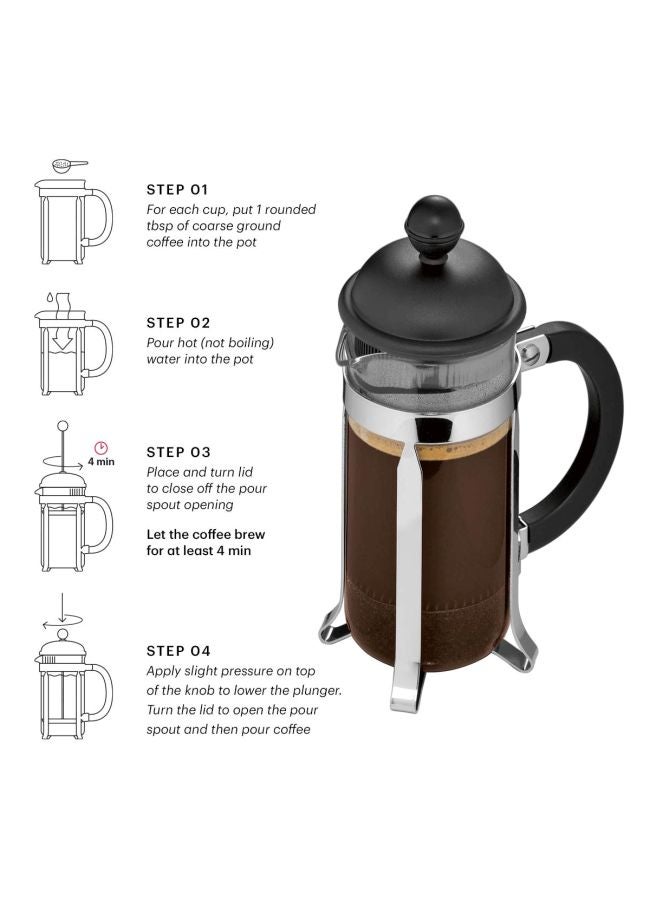 bodum Chambord Coffee Maker 500ml 500 ml BD-1924-16 Silver/Clear - Image 4
