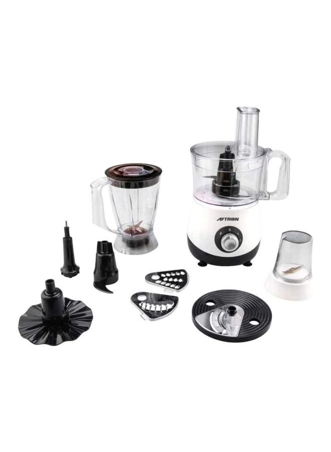 AFTRON - Multipurpose Food Processor 700W 1.2 L 700.0 W AFFP7050N White/Black - Image 1