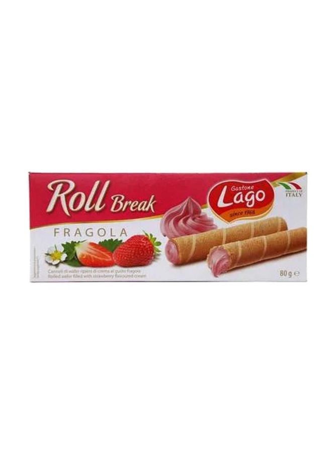 Roll Break Wafer Strawberry 80grams