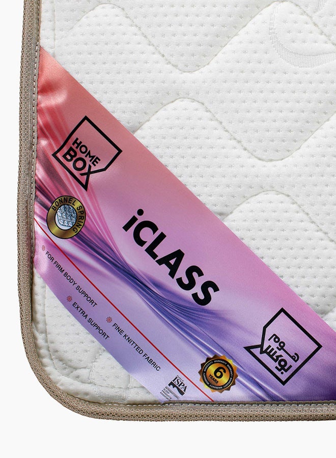 iClass Spring King Mattress Beige 180 x 200 x 22cm