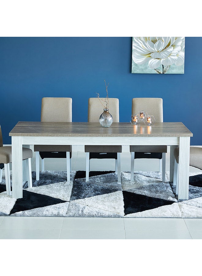 Home Box 8-Seater Angelic Dining Table Without Chairs Beige 200x75x90cm  - Image 1