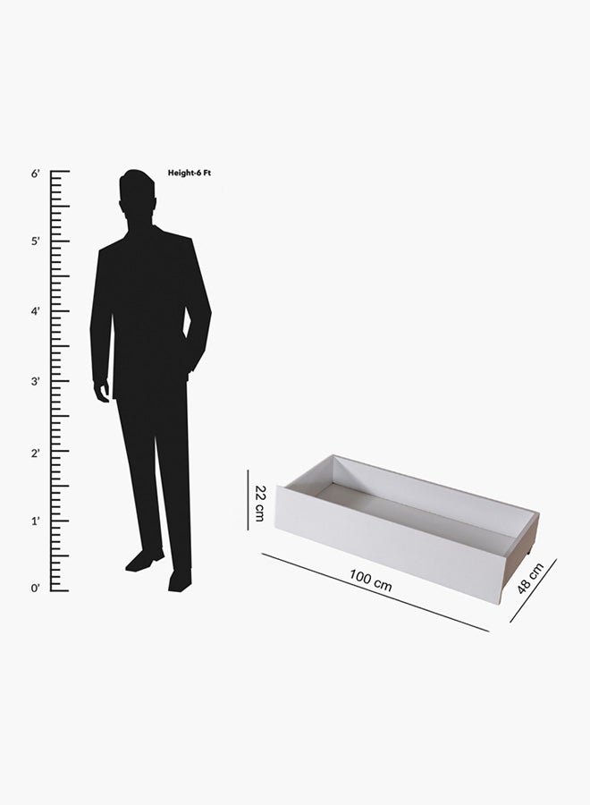 Halmstad/Askim Bed Storage Drawer Box White
