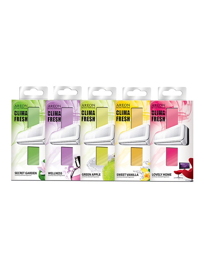 أريون مجموعة عطر مكيف الهواء من مجموعة كليما فريش من 5 قطع متعدد الألوان 5x31.8جرام  - Image 1