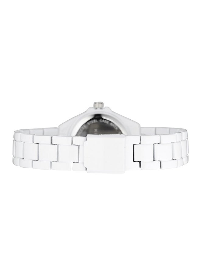 KIM & JADE - Women's Stainless Steel Analog Wrist Watch 2033L-WB - 26 mm - White - Image 1