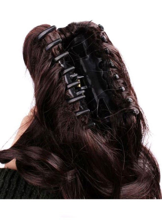 بى باروكة شعر مجعدة بني غامق 12بوصة  - Image 3