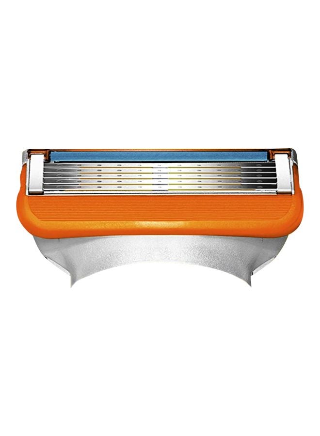 12-Piece Fusion5 Razor Blade Set Orange/Silver