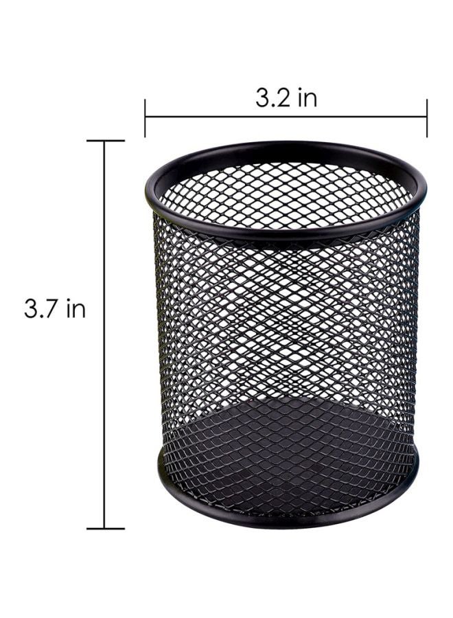 طقم منظم أقلام معدني مكون من 3 قطع أسود - Image 3