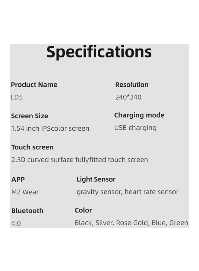 LD5 Smartwatch White - Image 4