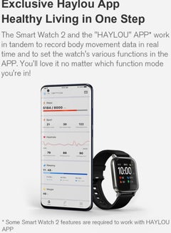Haylou LS02 Bluetooth Smartwatch Black  - Image 4