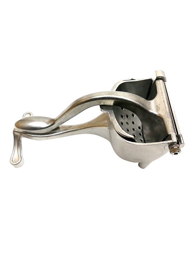 عصارة يدوية من الستانلس ستيل فضي 22سم - Image 4