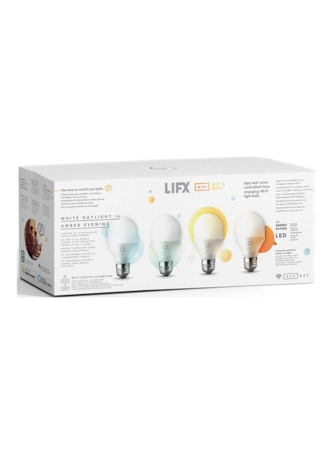 Lifx - 4-Piece Mini Wi-Fi Smart LED Light Bulb Set White/Silver - Image 1