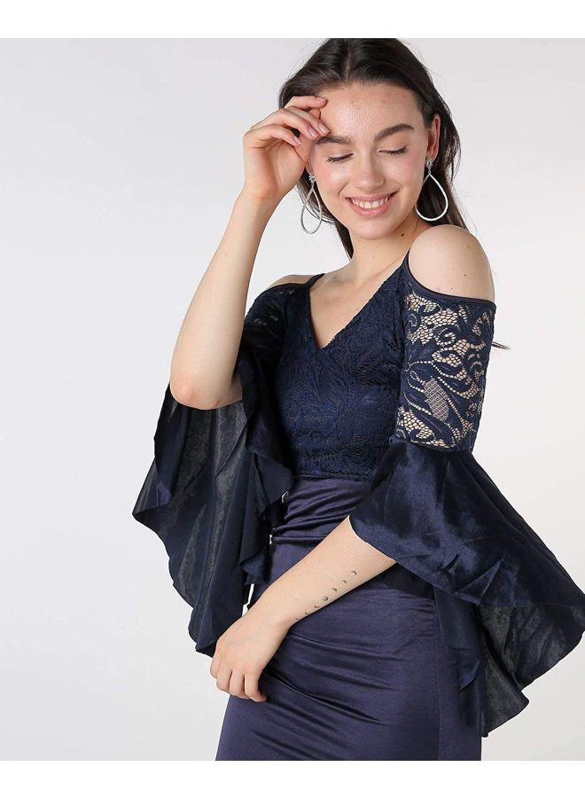 tfnc LONDON - Slovana Maxi Dress Navy - Image 1