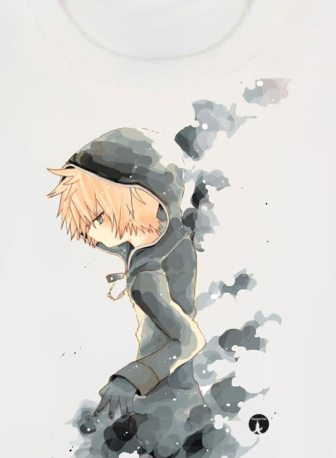 BP Kingdom Hearts Printed T-Shirt White/Grey - Image 3